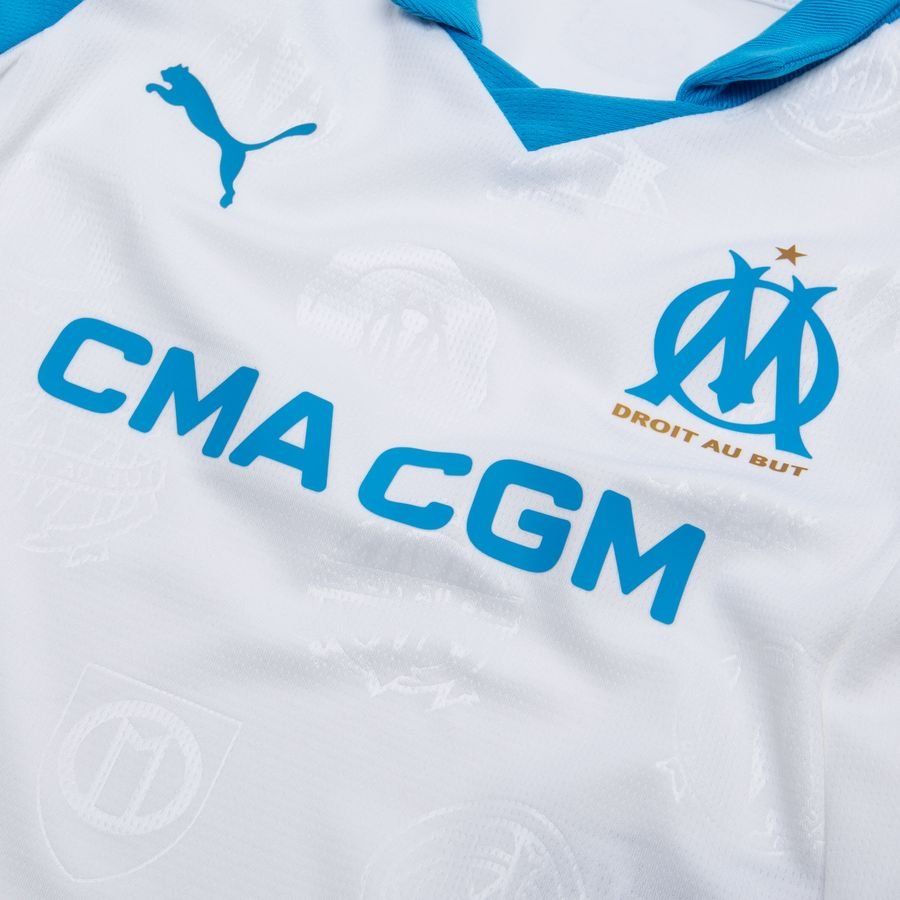Marseille Home Shirt 2025/26 Mini-Kit Kids-SoccerKits Hub | Buy Soccer Jerseys Online